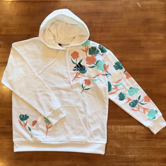 ADIDAS Floral Hoodie - Picture 2 of 8